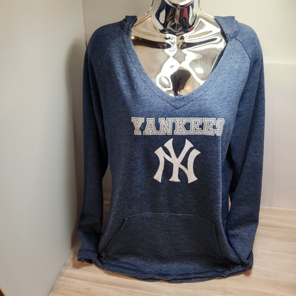 MLB NY Yankees‎ Mainstream Women's Long Sleeve Hooded Top - Picture 1 of 8